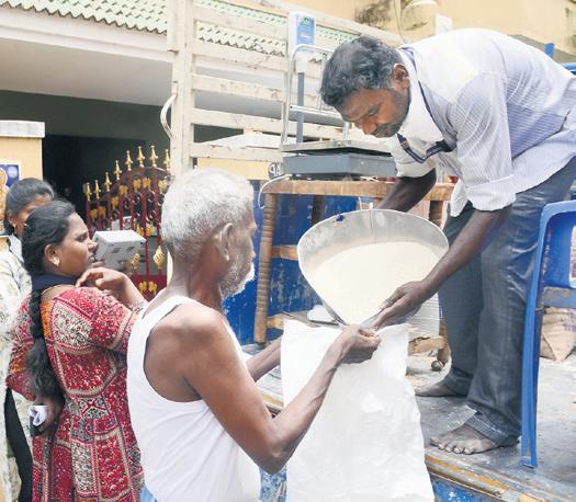 Door delivery of rations to aged, disabled begins