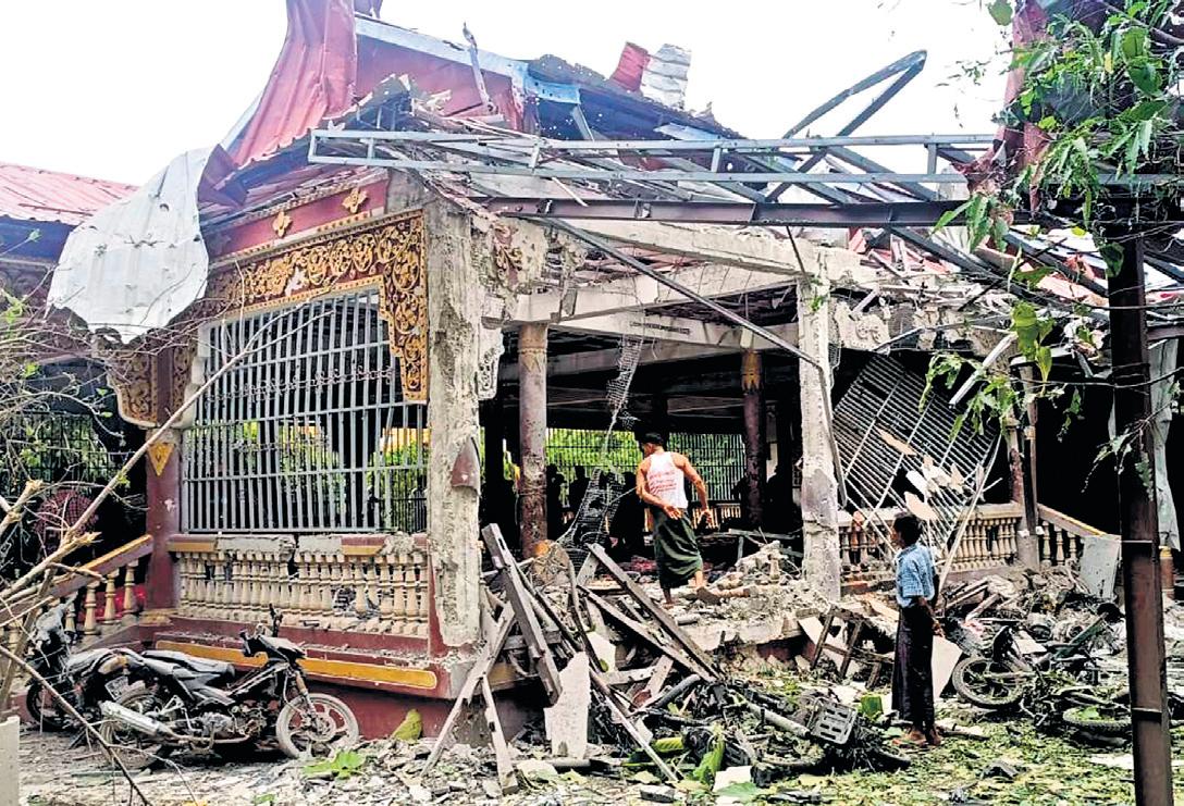 Airstrike on Buddhist monastery kills at least 23 in Myanmar