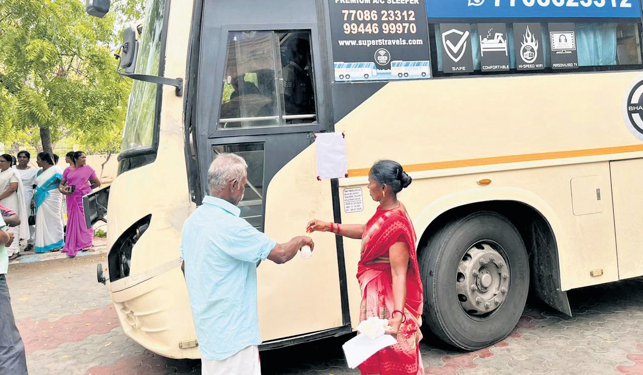 TNPSC Group IV Papers Sent on Pvt Bus Spark Leak Fear