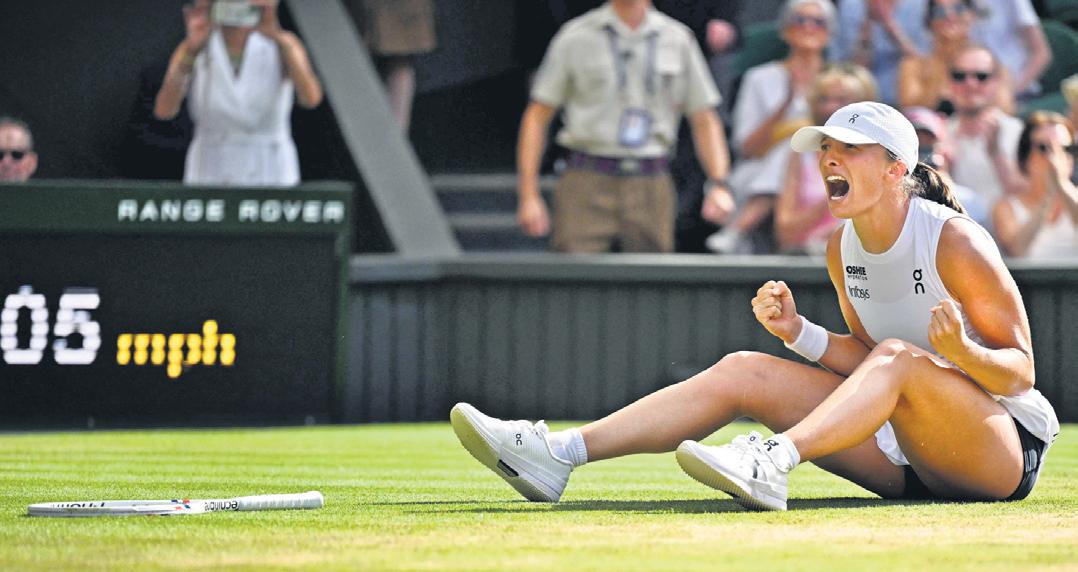 Swiatek serves double bagel to win first Wimbledon title