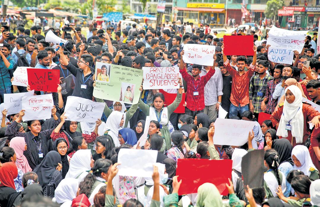 B'desh jet crash sparks student fury, demands for justice, compensation