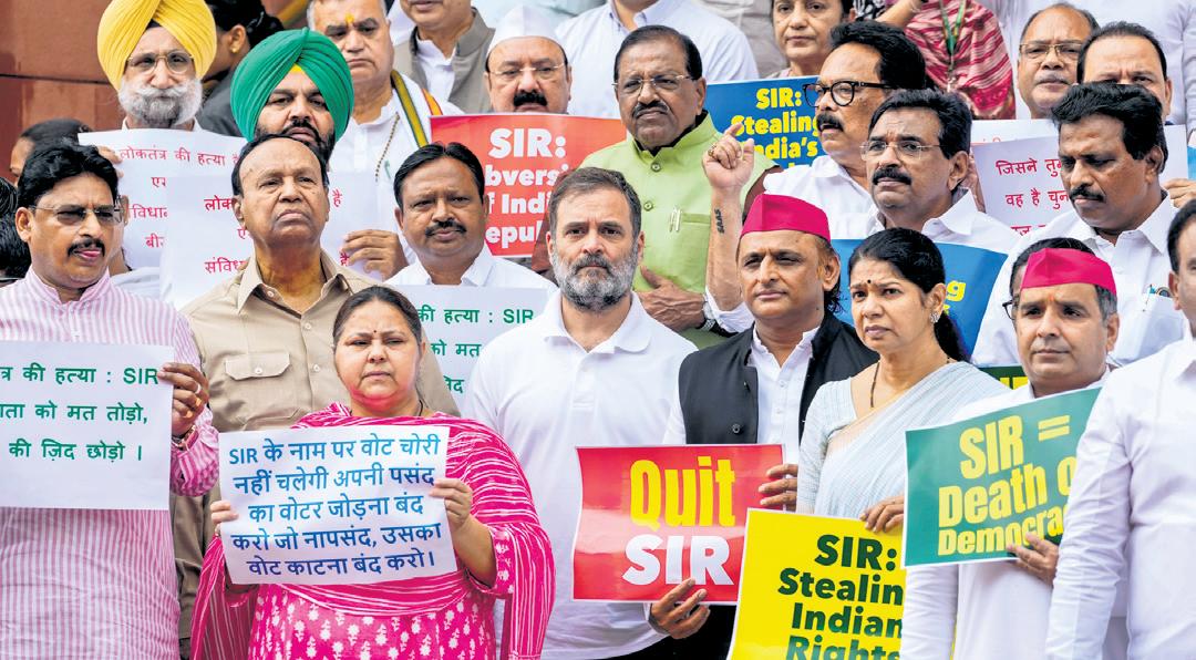 Oppn stalls Parliament on SIR, double standards, says govt