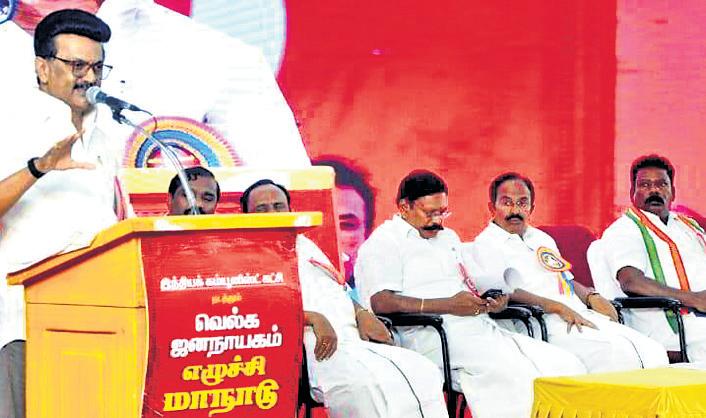 Democracy itself is under attack due to ‘vote theft”, charges Stalin
