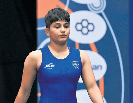 Wrestler Antim clinches historic Worlds bronze