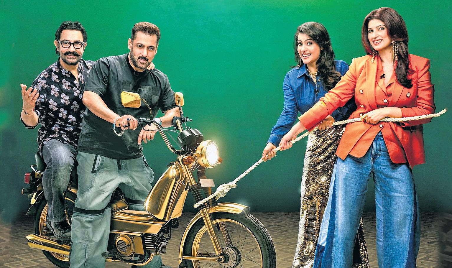 Salman, Aamir to appear in Two Much with Kajol and Twinkle