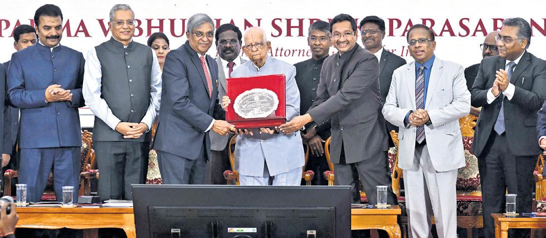SC & HC judges join felicitation of ex-AG for 75 years of service