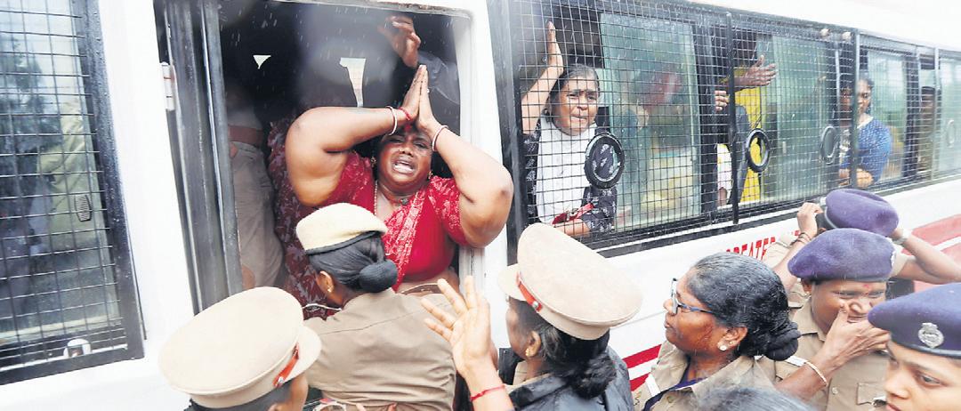 Sanitary workers try to submit plea to CM, held