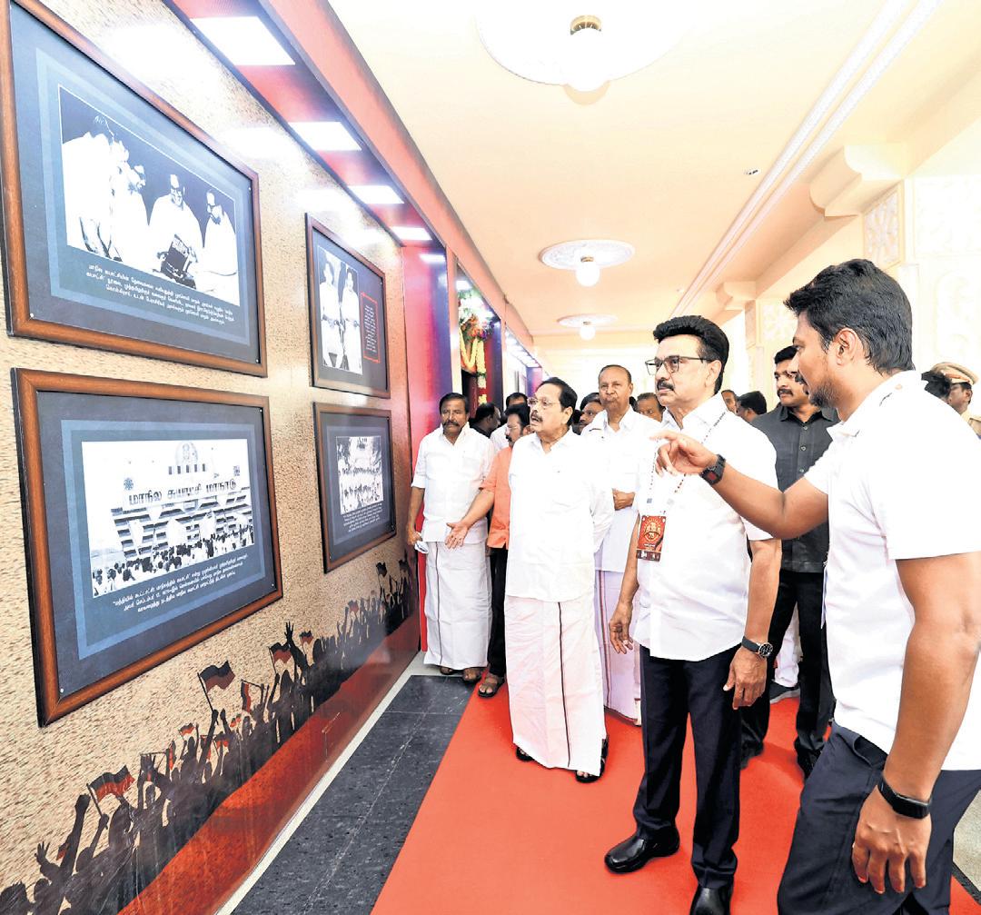 CM recalls DMK's 75-yr fight, takes a swipe at BJP, TVK
