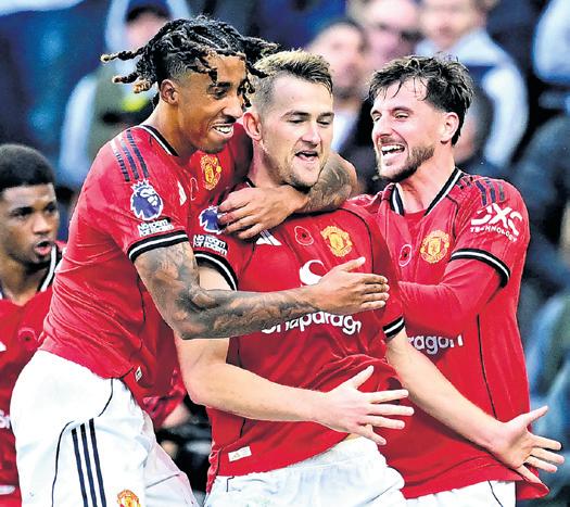 De Ligt salvages point for United against Spurs