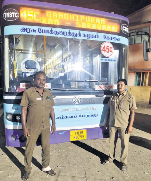 TNSTC staff drives bus to hosp to save sick passenger