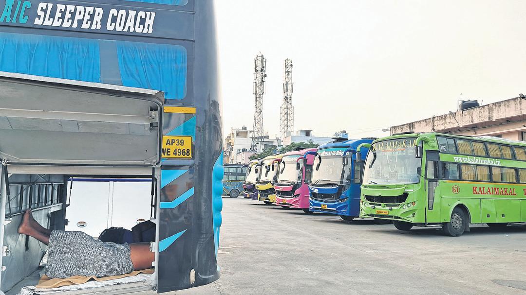 Interstate tax trouble: Pvt buses lose ₹36 cr in 9 days