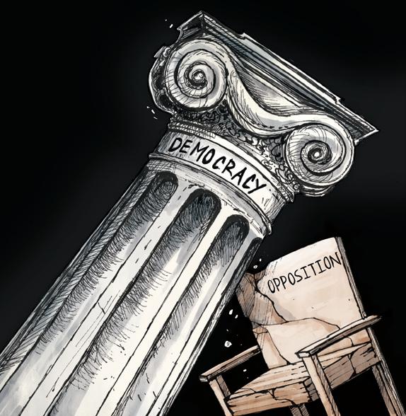 CAVILLING OPPN PERILLING DEMOCRACY