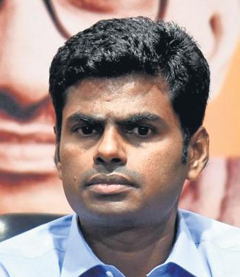 ANNAMALAI CONDEMNS APPAVU FOR CALLING GOVERNOR TERRORIST