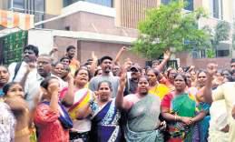 One admitted to hospital as sanitary workers' hunger strike enters Day 13