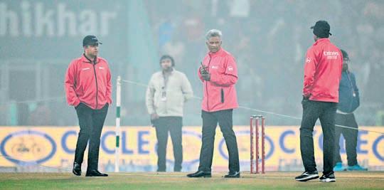 'Excessive fog' leads to T20I abandonment