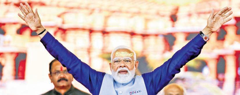 Flag atop Somnath temple symbol of India’s strength, declares Modi