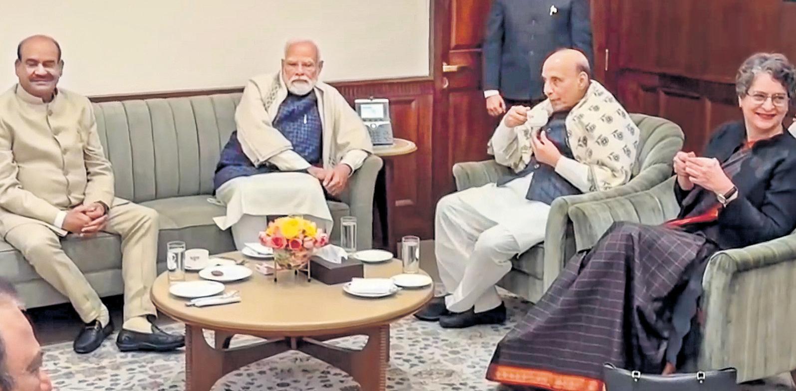 Learning Malayalam, Priyanka tells Modi at Speaker’s ‘chai pe charcha’