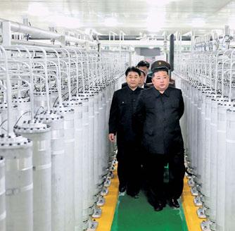 Kim unveils nuclear fuel facility, pledges expansion of plant
