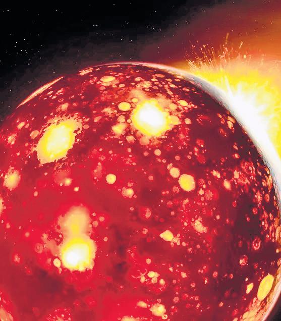 The missing planet that made the moon