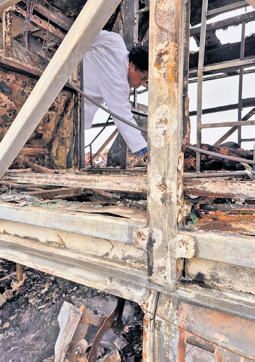 No drunken driving, bike accident led to bus fire tragedy: DIG