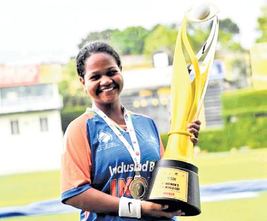 AP girl helps India clinch victory with a solid knock of 42 runs