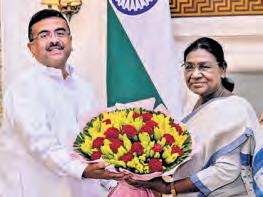 Suvendu calls on Prez and Rajnath in Delhi, will firm up cabinet after Shah meet