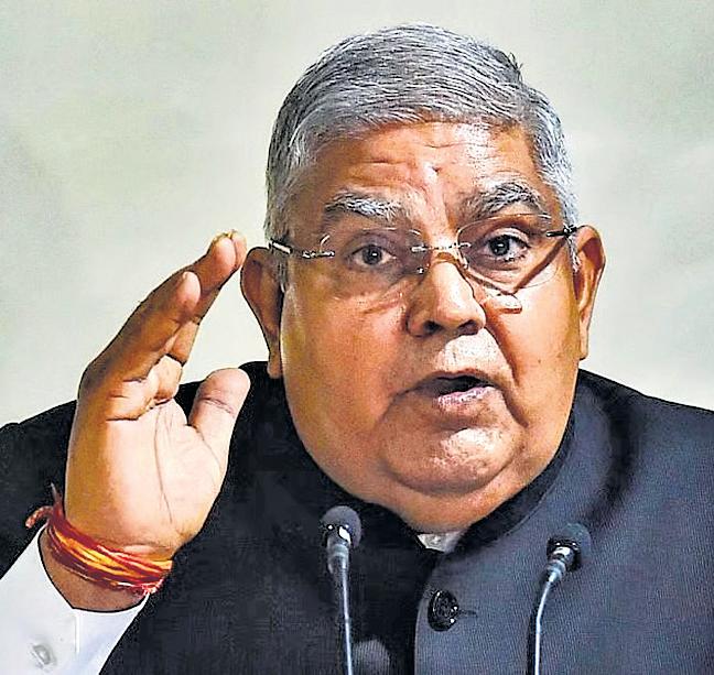 Dhankhar chooses RSS platform for first public appearance after quitting