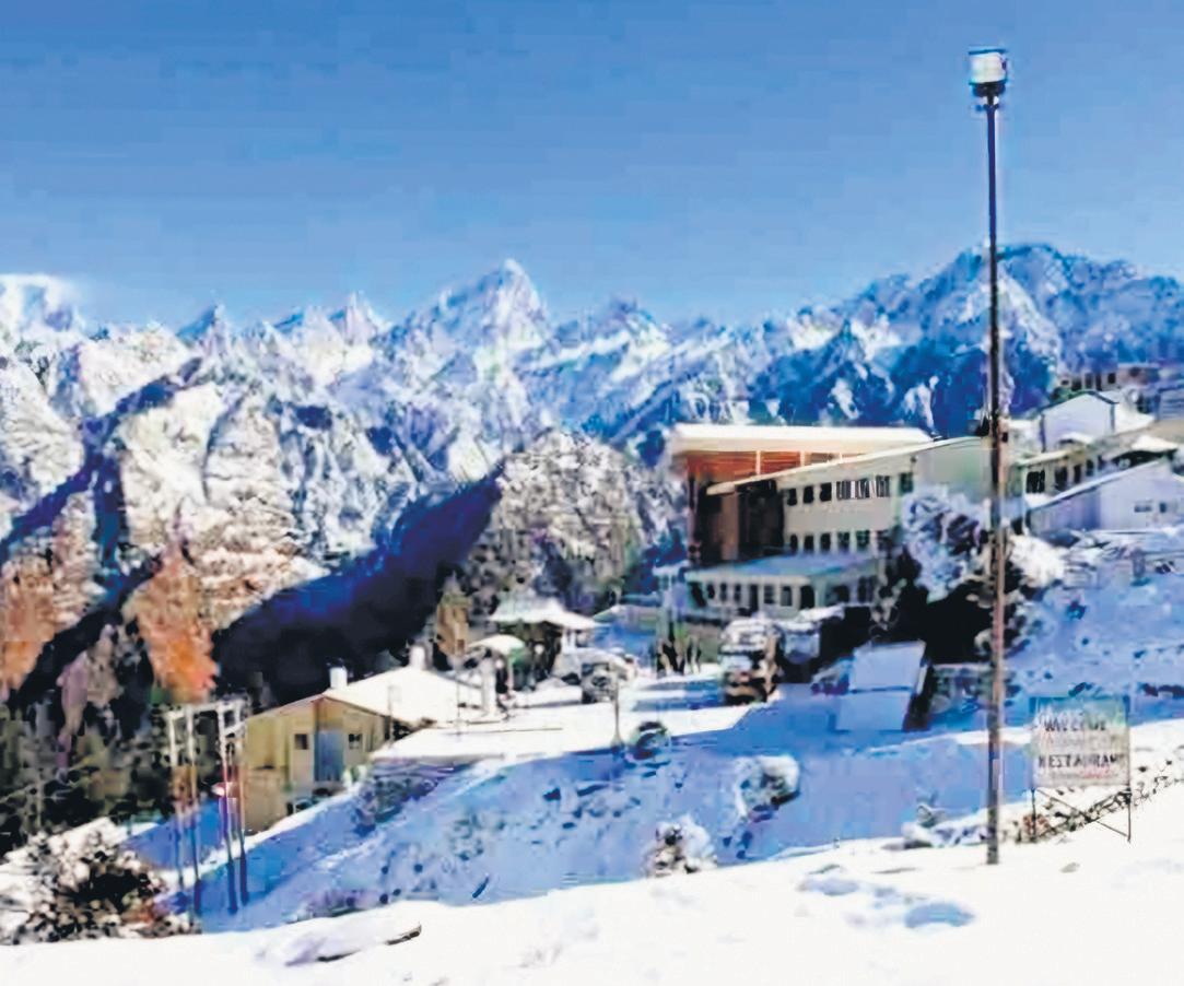 Auli Ski Resort decked up for Nat'l Winter Games