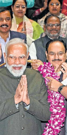 India on 'Reform Express' drive, Modi tells BJP MPs