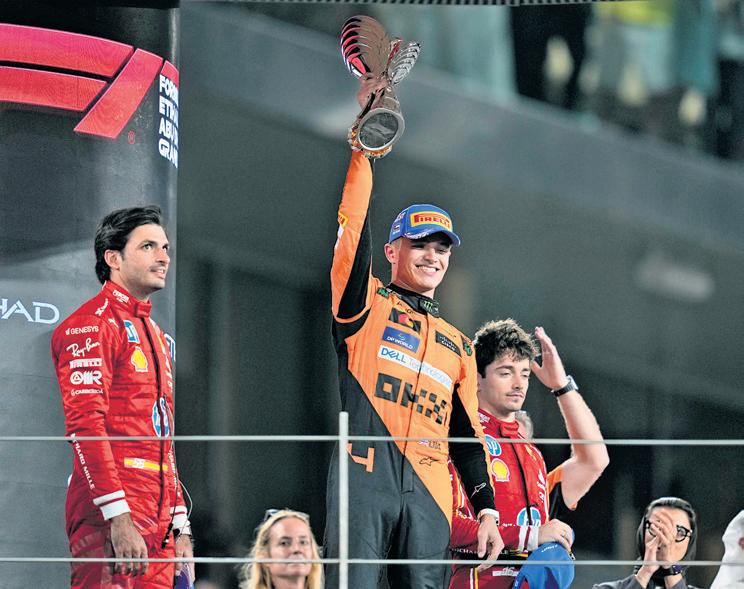 Norris triumphs to help McLaren seal title