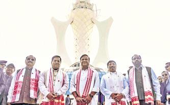 CM unveils memorial for Assam Agitation 'martyrs'