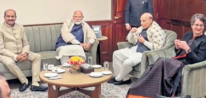 Learning Malayalam, Priyanka tells Modi at Speaker’s ‘chai pe charcha’