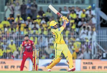 URVIL'S RECORD KNOCK LIFTS CSK