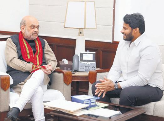 Amit Shah gave me valuable inputs to strengthen NDA in K'taka, says Nikhil