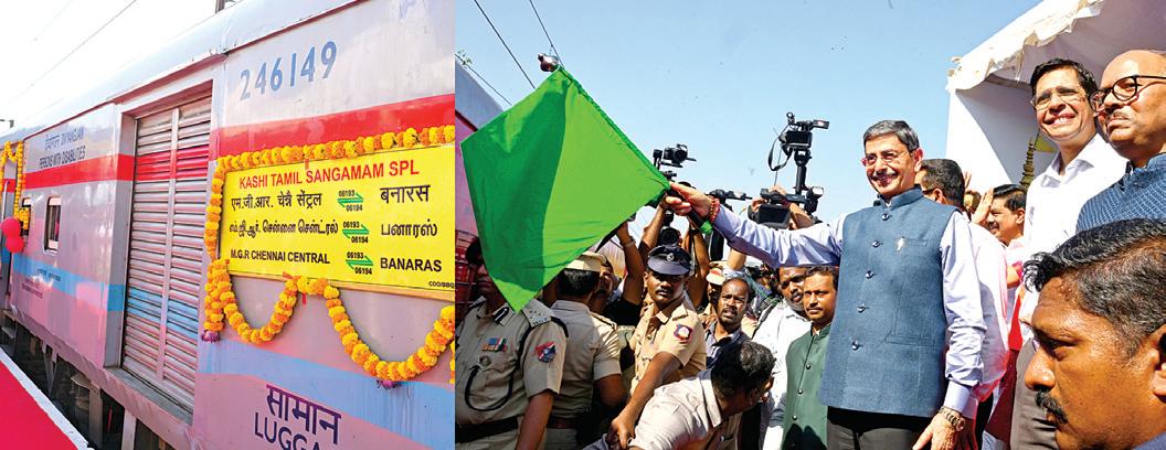 'காசி தமிழ் சங்கமம் 3.0': முதல் சிறப்பு ரயிலை தொடங்கிவைத்தார் ஆளுநர்