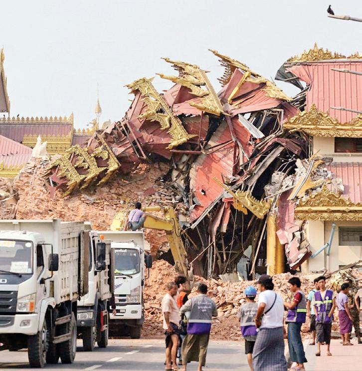 மியான்மர் நிலநடுக்கம்: 1,600-ஐ கடந்த உயிரிழப்பு