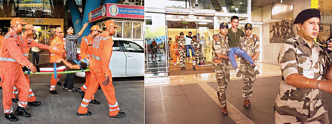 சென்னை விமான நிலையம், எண்ணூர் துறைமுகத்தில் போர் பாதுகாப்பு ஒத்திகை