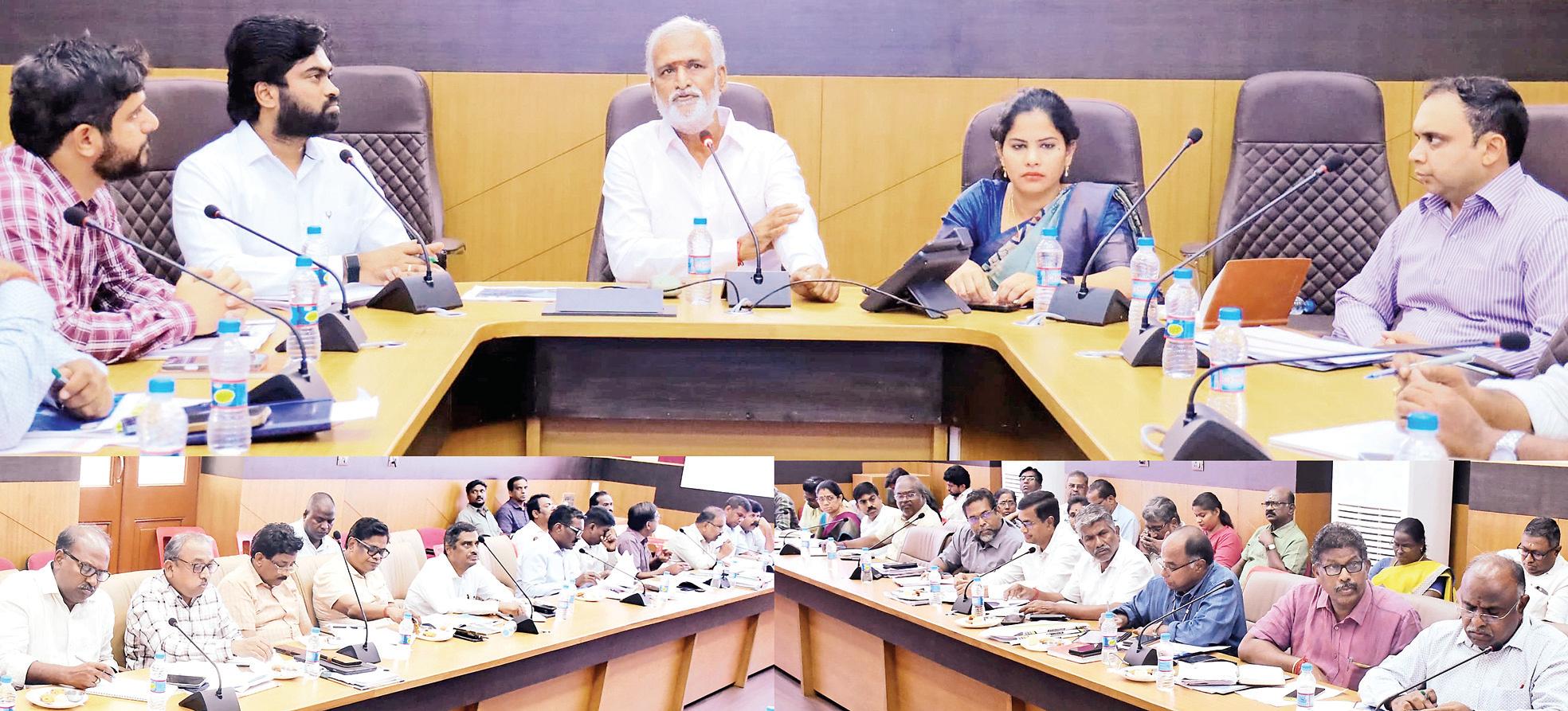 வடசென்னை வளர்ச்சித் திட்ட பணிகள் ஆய்வு