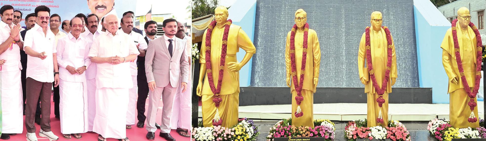 பிஏபி பிதாமகன்களுக்கு முழு உருவச் சிலை