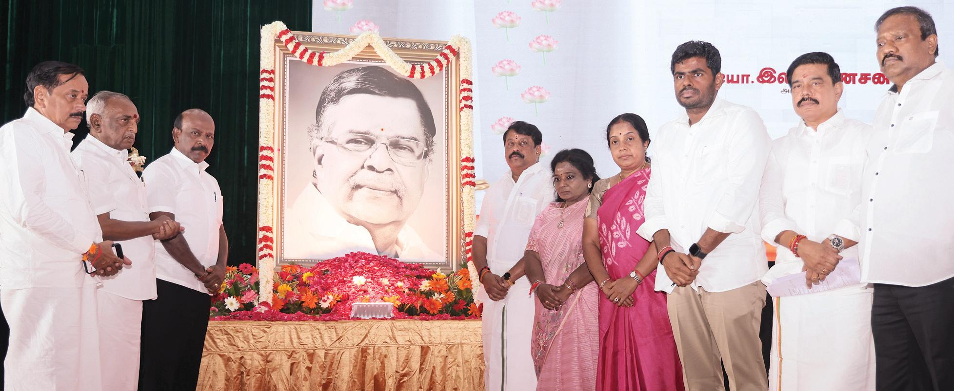 மறைந்த இல.கணேசனுக்கு அனைத்துக் கட்சித் தலைவர்கள் புகழாரம்