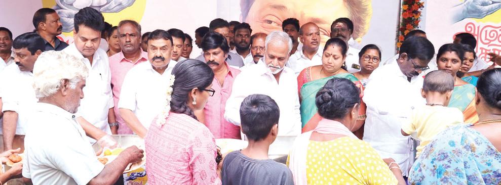 அன்னம் தரும் அமுதக் கரங்கள் திட்டத்தின் 200-ஆவது நாள்