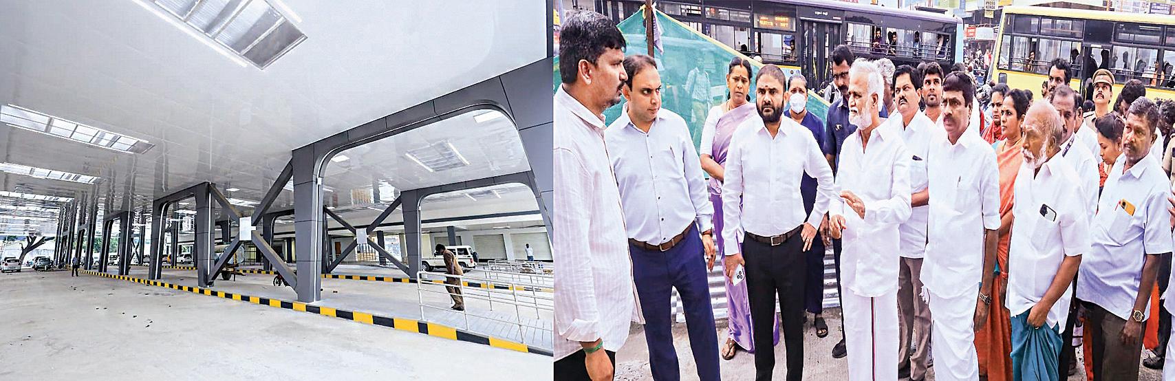 அம்பத்தூர் தொழிற்பேட்டை பேருந்து நிலையம் இம்மாத இறுதிக்குள் திறப்பு