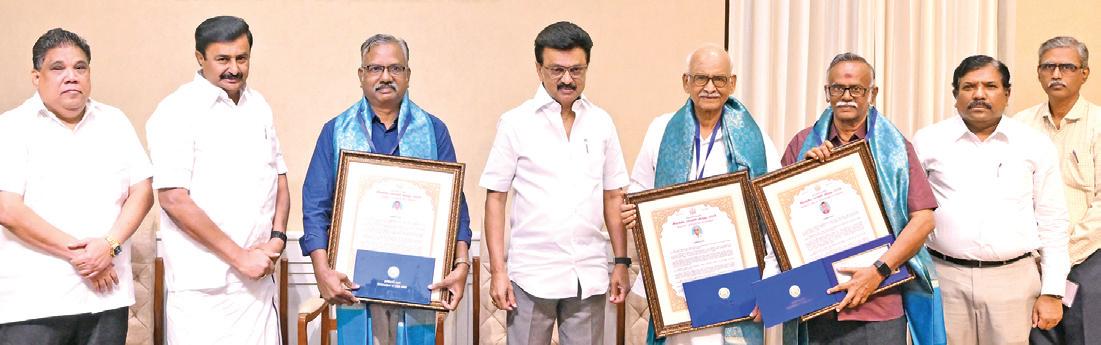 பேராசிரியர் தெ.ஞானசுந்தரம் உள்பட மூவருக்கு இலக்கிய மாமணி விருது