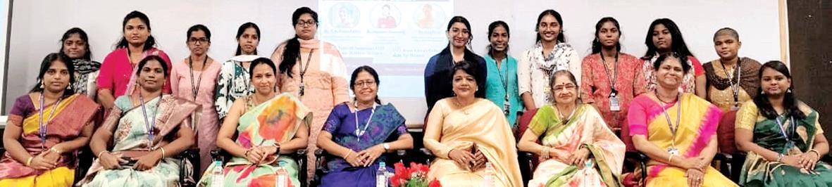 அண்ணா ஆதர்ஷ் மகளிர் கல்லூரியில் எண்ம தளங்கள் பாதுகாப்பு விழிப்புணர்வு