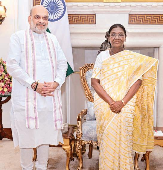 குடியரசுத் தலைவருடன் அமித் ஷா சந்திப்பு