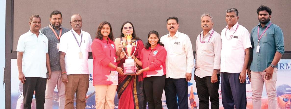 அகில இந்திய பல்கலை, நீச்சல் மகளிர் பிரிவில் எஸ்ஆர்எம் ஒட்டுமொத்த சாம்பியன்