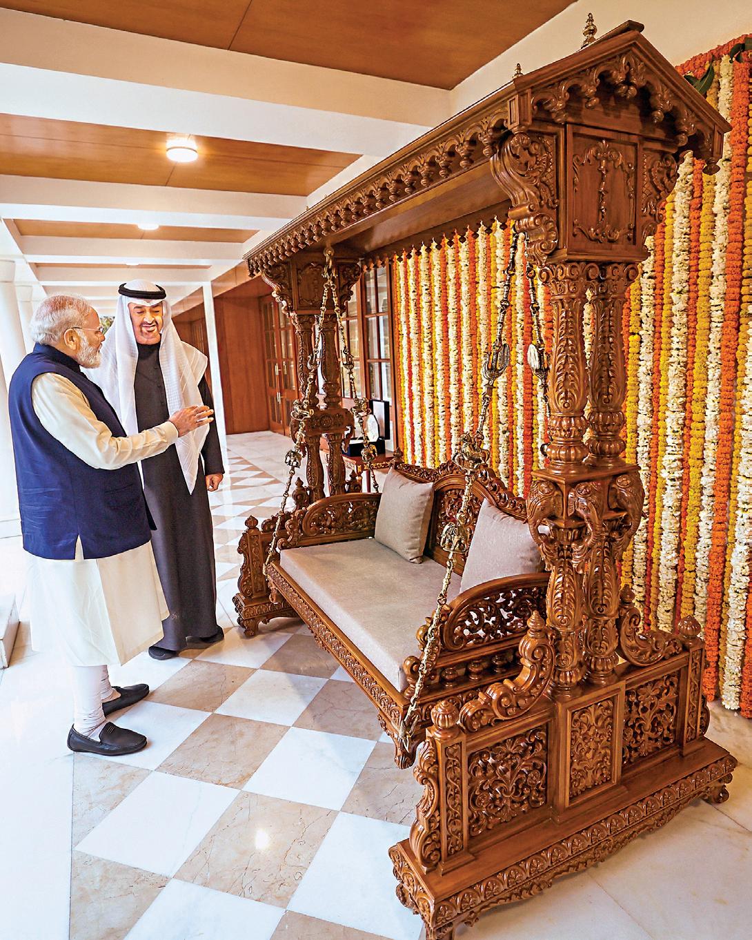 ஐக்கிய அரபு அமீரக அதிபர் அல் நஹ்யான் இந்திய வருகை வர்த்தகத்தை 200 பில்லியன் டாலராக அதிகரிக்க இலக்கு