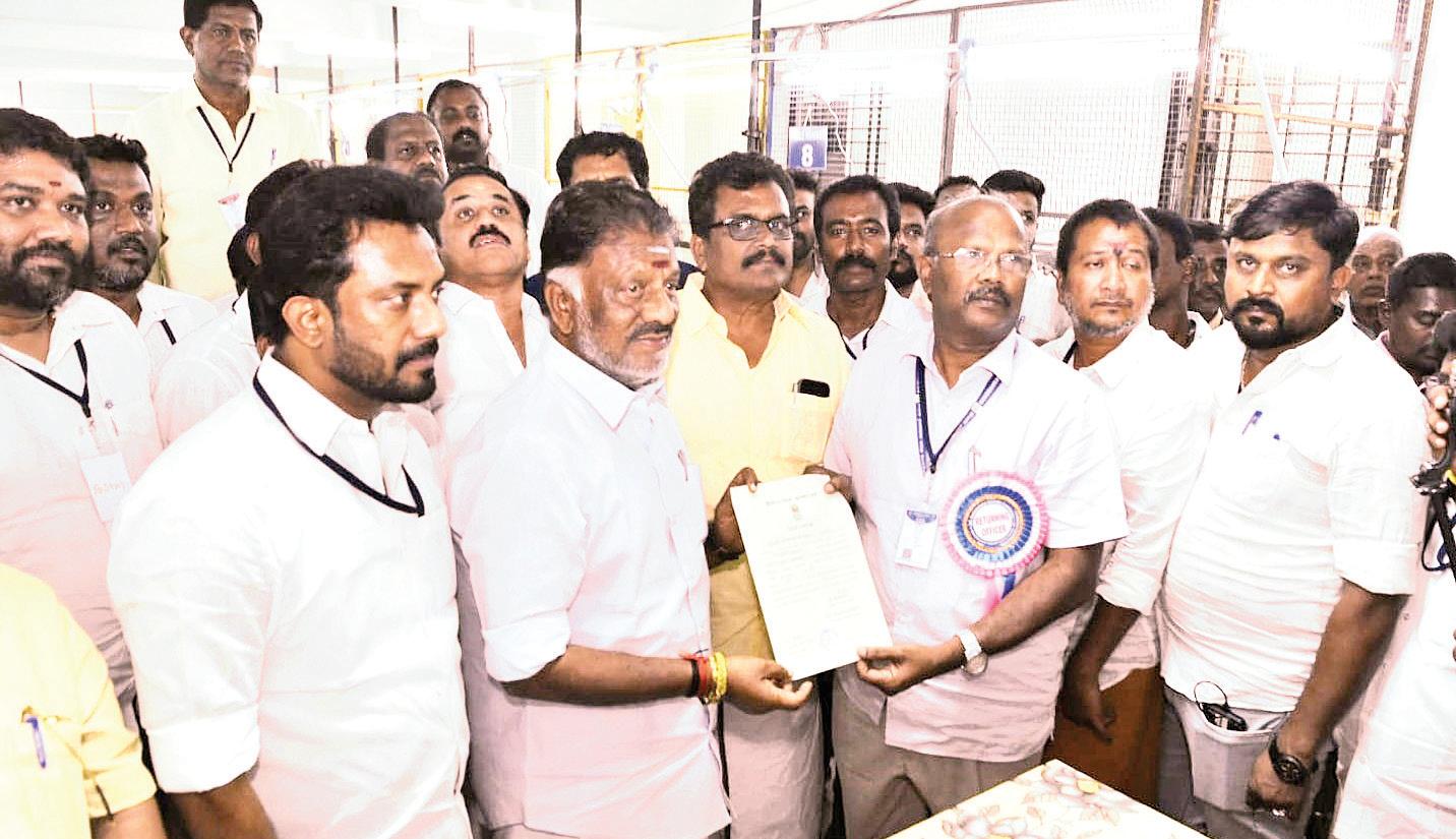 ஓ.பன்னீர்செல்வம் 4-ஆவது முறையாக வெற்றி