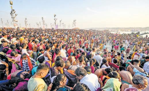 40-km-long traffic jams Kumbh entry