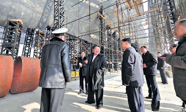 North Korea unveils nuclear-powered submarine